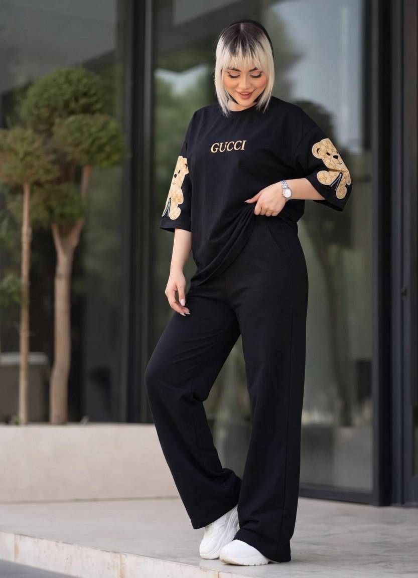 ست تیشرت شلوار گوچی طرح نوا