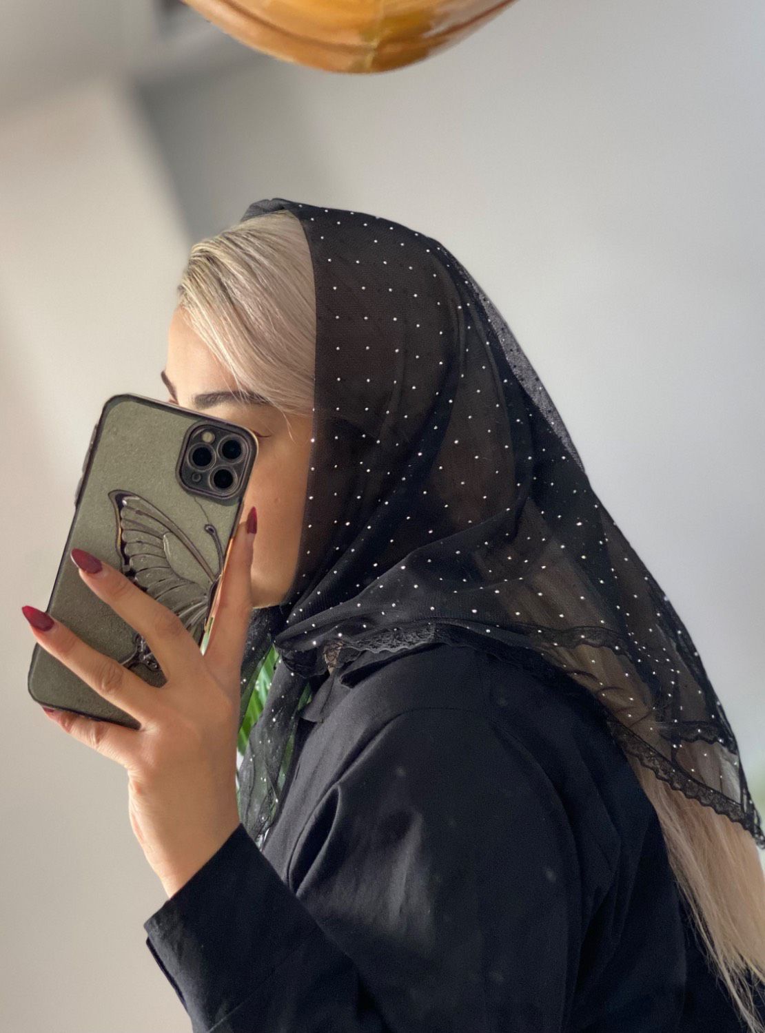 مینی اسکارف نگینی دانتل