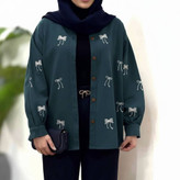 شومیز مانتویی ارغوان