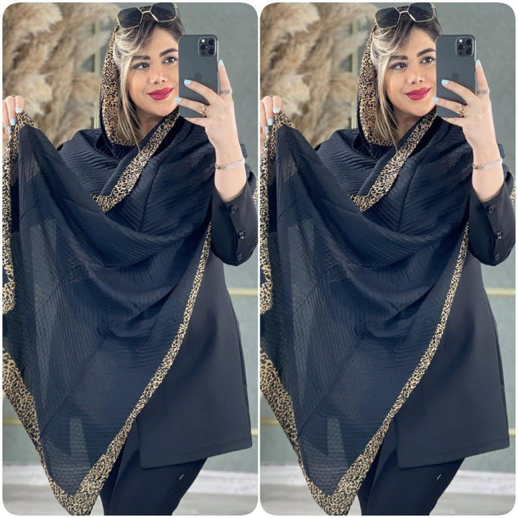 شال حاشیه پلنگی