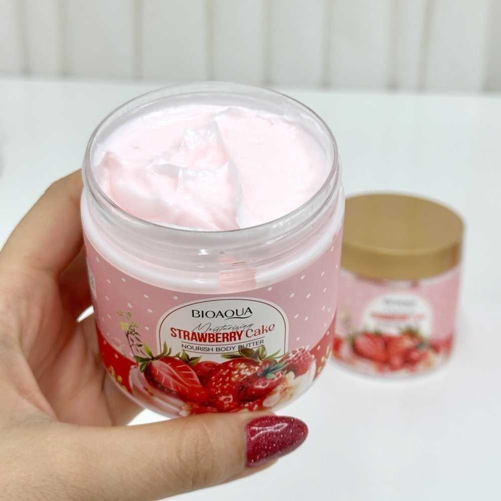کره بدن توت فرنگی بیواکوا bioaqua