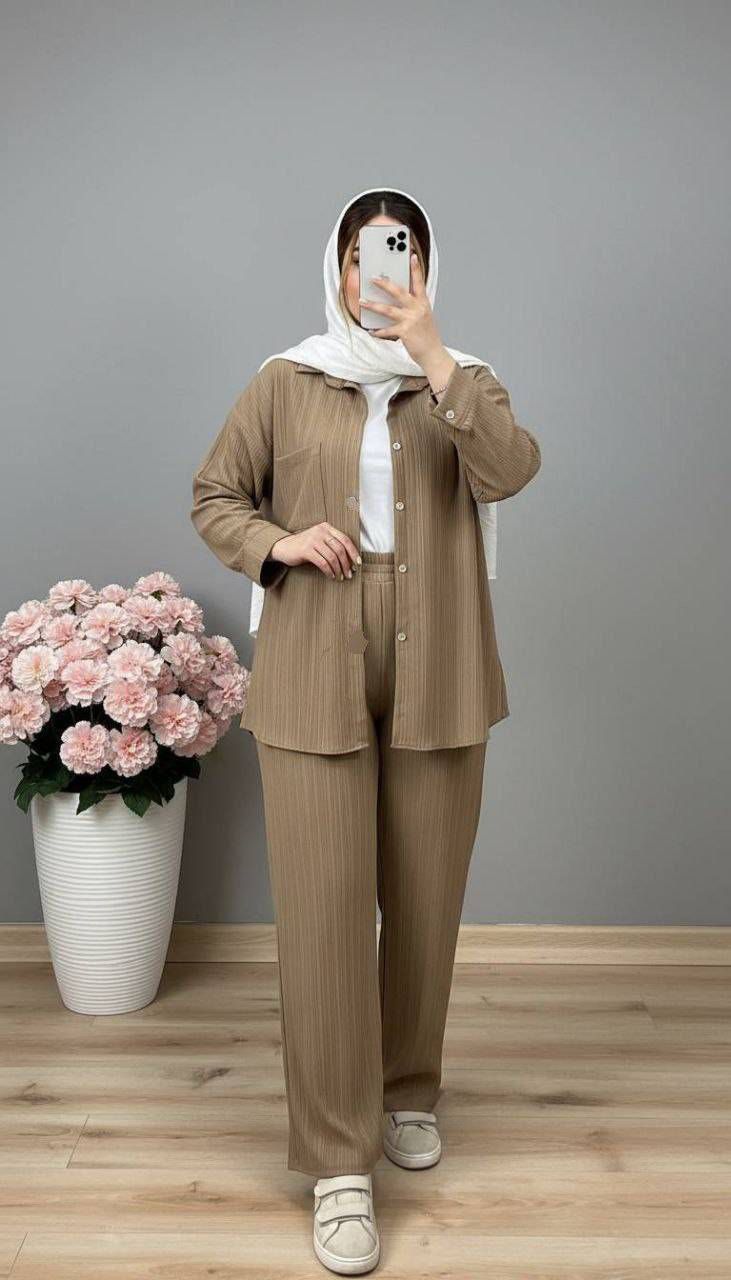ست شومیز شلوار کراش
