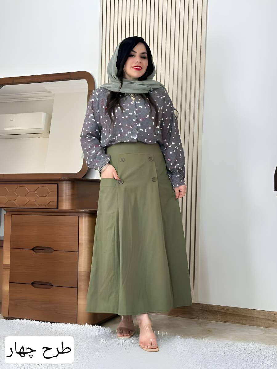 ست شومیز دامن گلبرگ