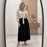 شومیز گره ای و دامن ستوده