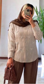 مانتو مروارید دوزی پاپیون