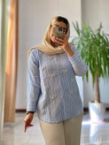 مانتو مروارید دوزی پاپیون