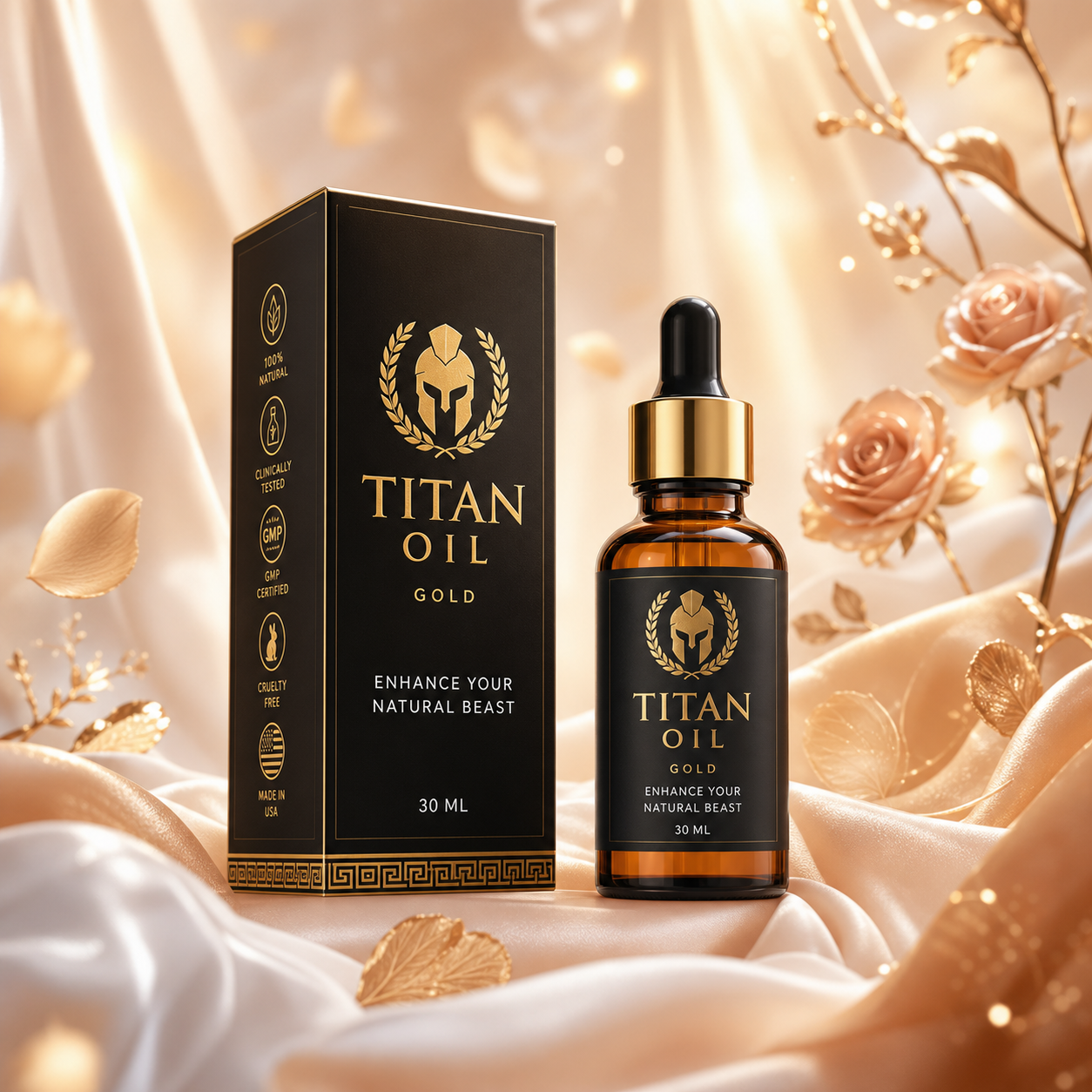 روغن تیتان طلایی وارداتیtitangold با ضمانت اصل بودن(حجم دهنده باسن و سینه)
