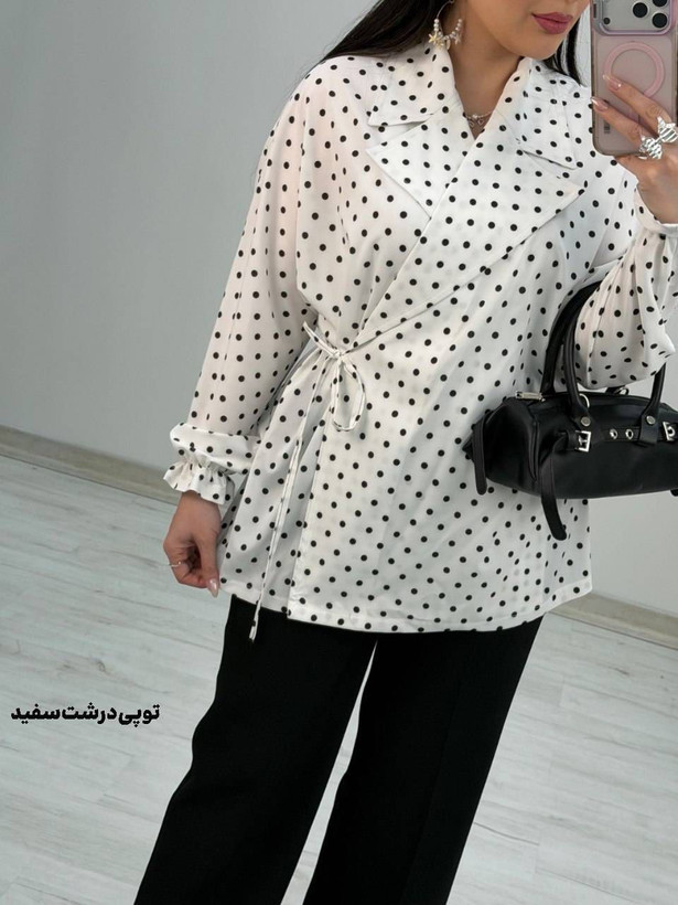 شومیز یقه انگلیسی شادی